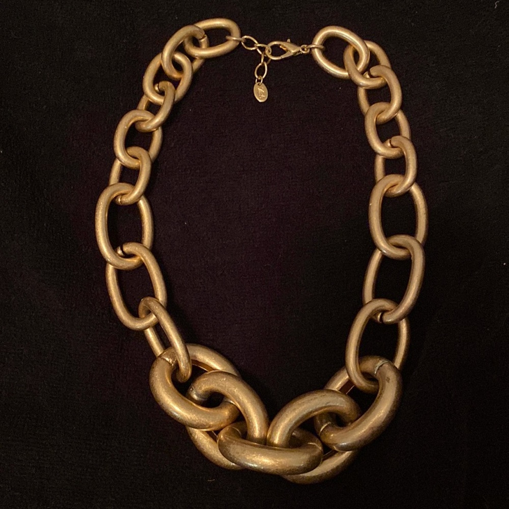 Zara gold chunky necklace
